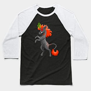 Bad Ass Unicorn Baseball T-Shirt